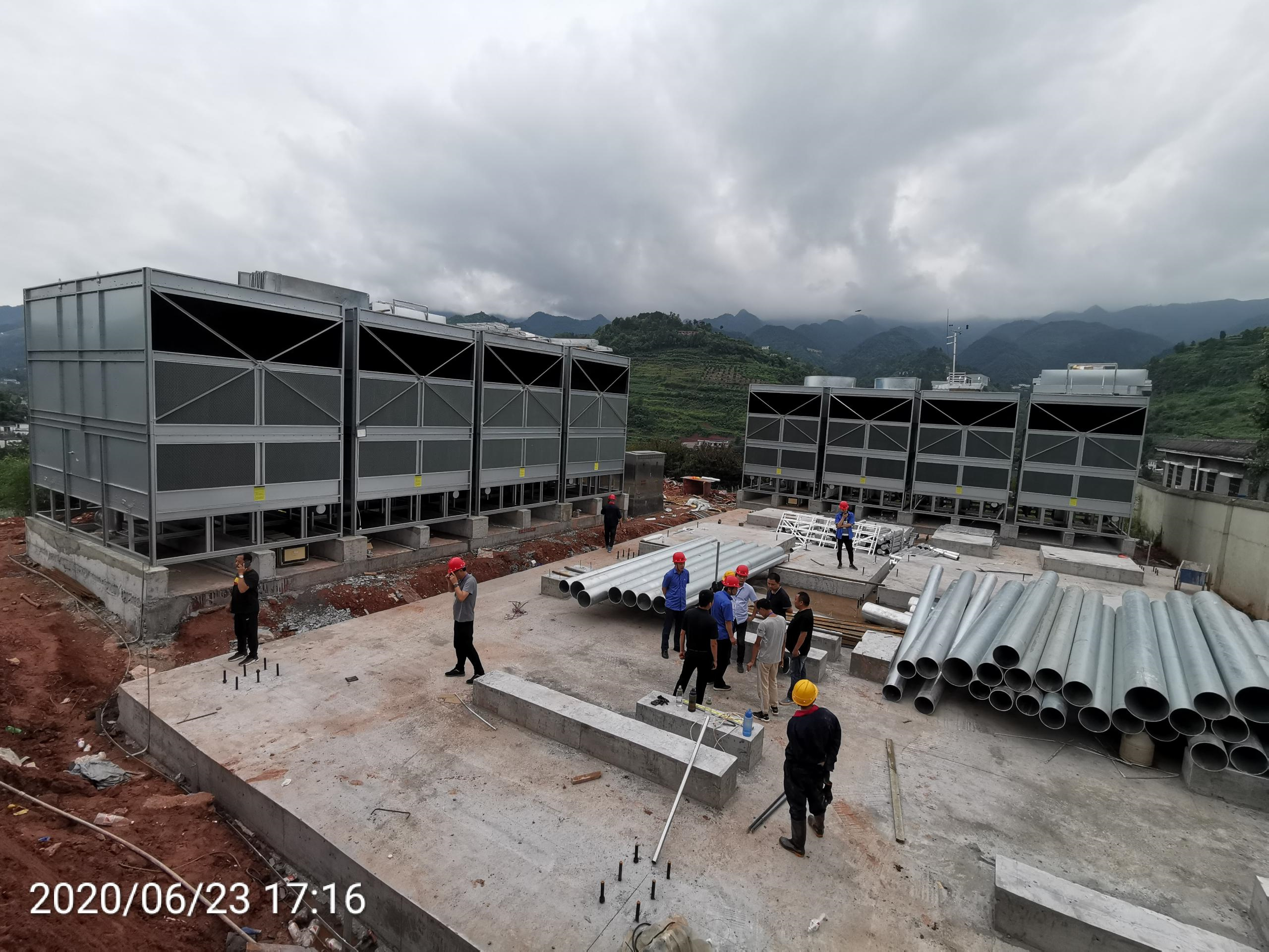 閉式冷卻塔的冷卻盤管的防凍問題(中頻電源冷卻用閉式冷卻塔)